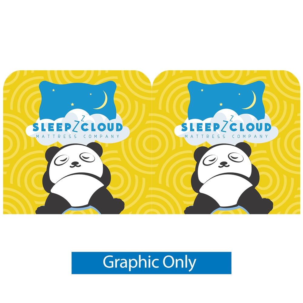 EZ Tube Twin Headboards — 37 in Double Sided Graphic Only